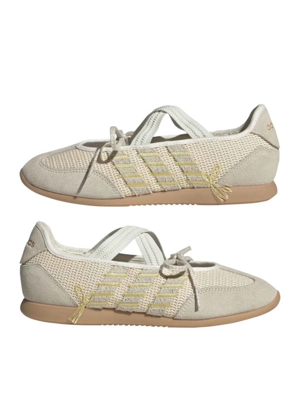 adidas Beige and Tan Women's Flats